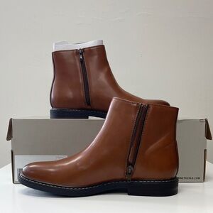 Kenneth Cole Men's Brown Leather Boots Size 7.5